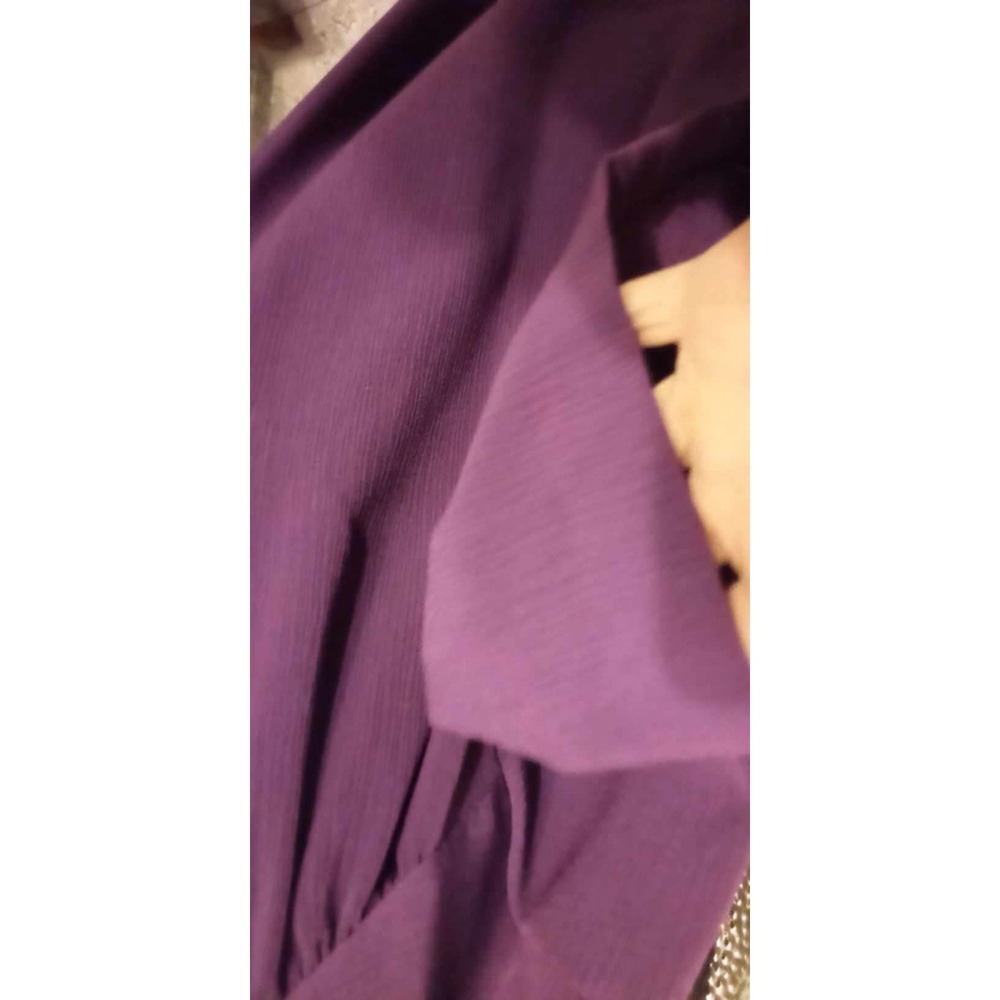 A Personal Touch Womens Purple Short Sleeve Button Front Shirt Top Plus Size 4X - Picture 3 of 4